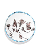 Midnight Flowers - Lot De 2 Plats De Service - S - Porcelaine Bone China - Camelia Aubergine