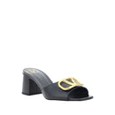 Sandales - Valentino Garavani Vlogo Leather - Black