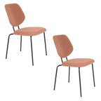 Zelo - Dining Room Chair - Metal - Pink