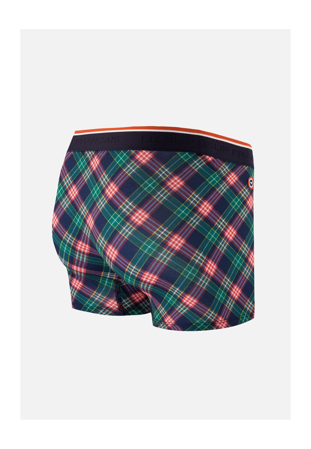 Marius Checked Tartan Print Boxers - Forest Green