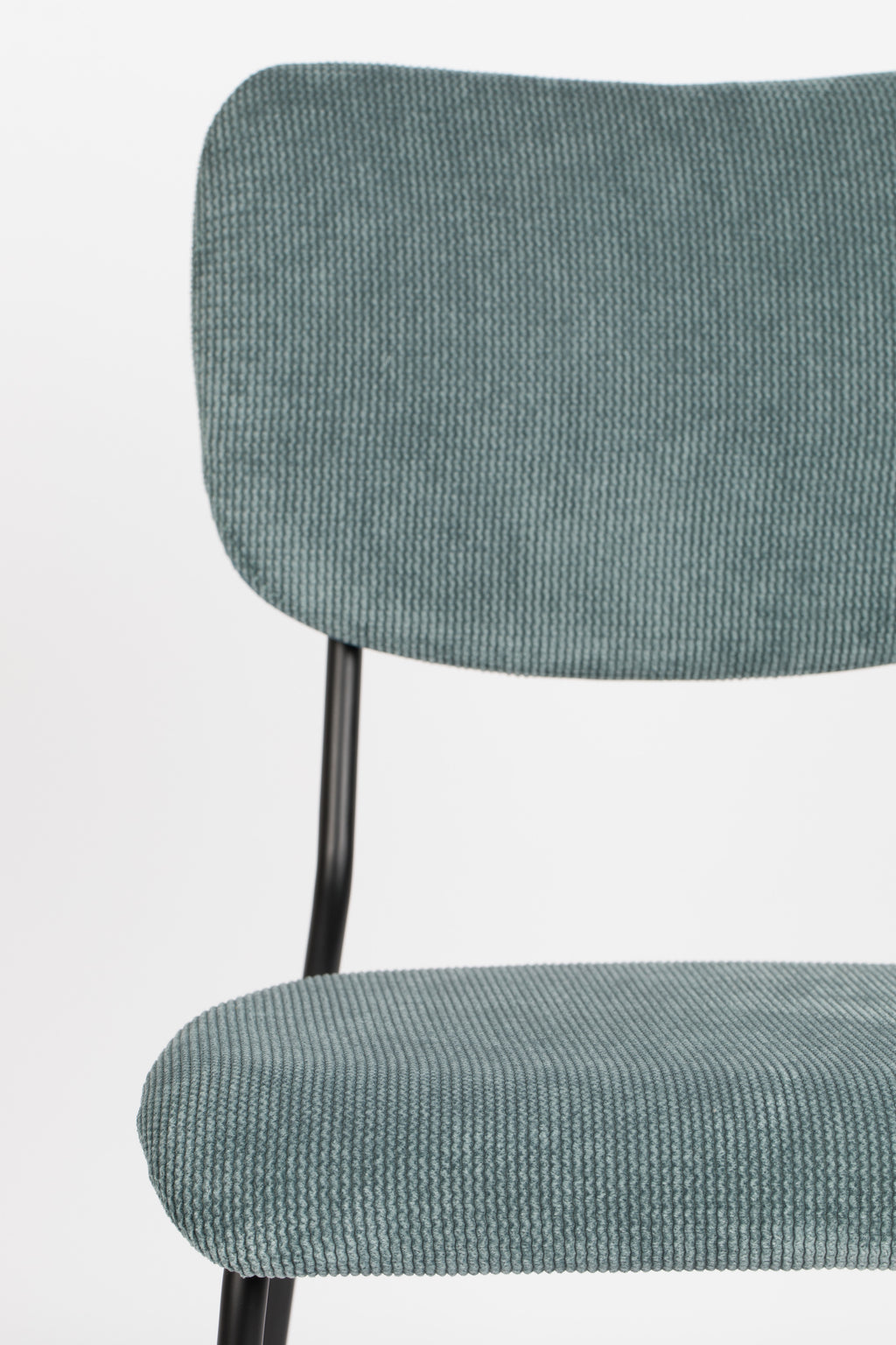 Benson - Chaise De Salle À Manger - Tissu - Gris/Bleu
