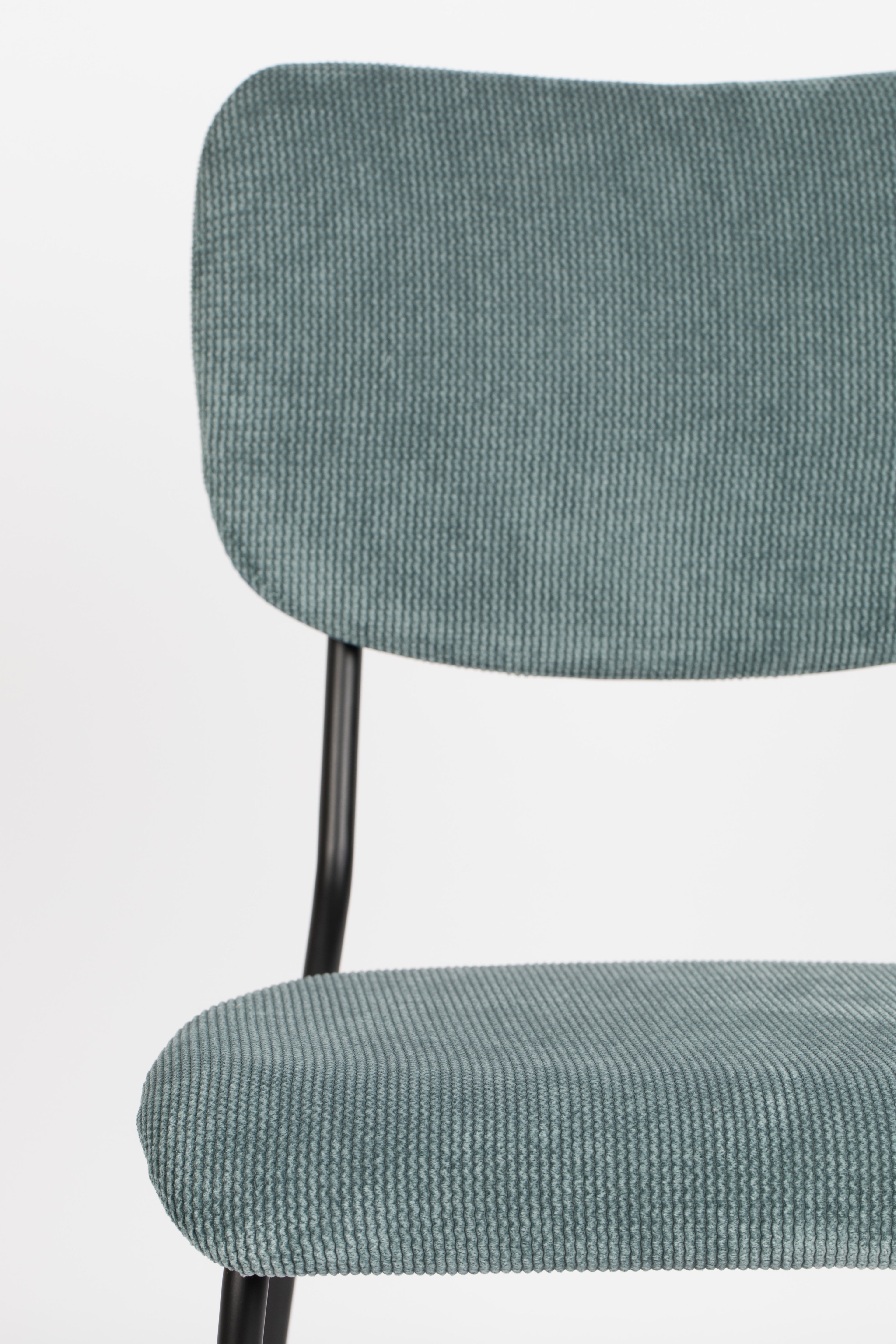 Benson - Chaise De Salle À Manger - Tissu - Gris/Bleu