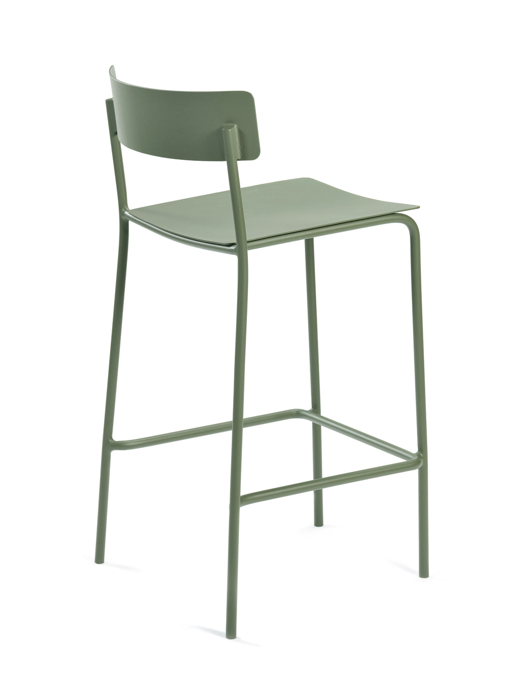 August - Tabouret De Bar - Aluminium - Vert