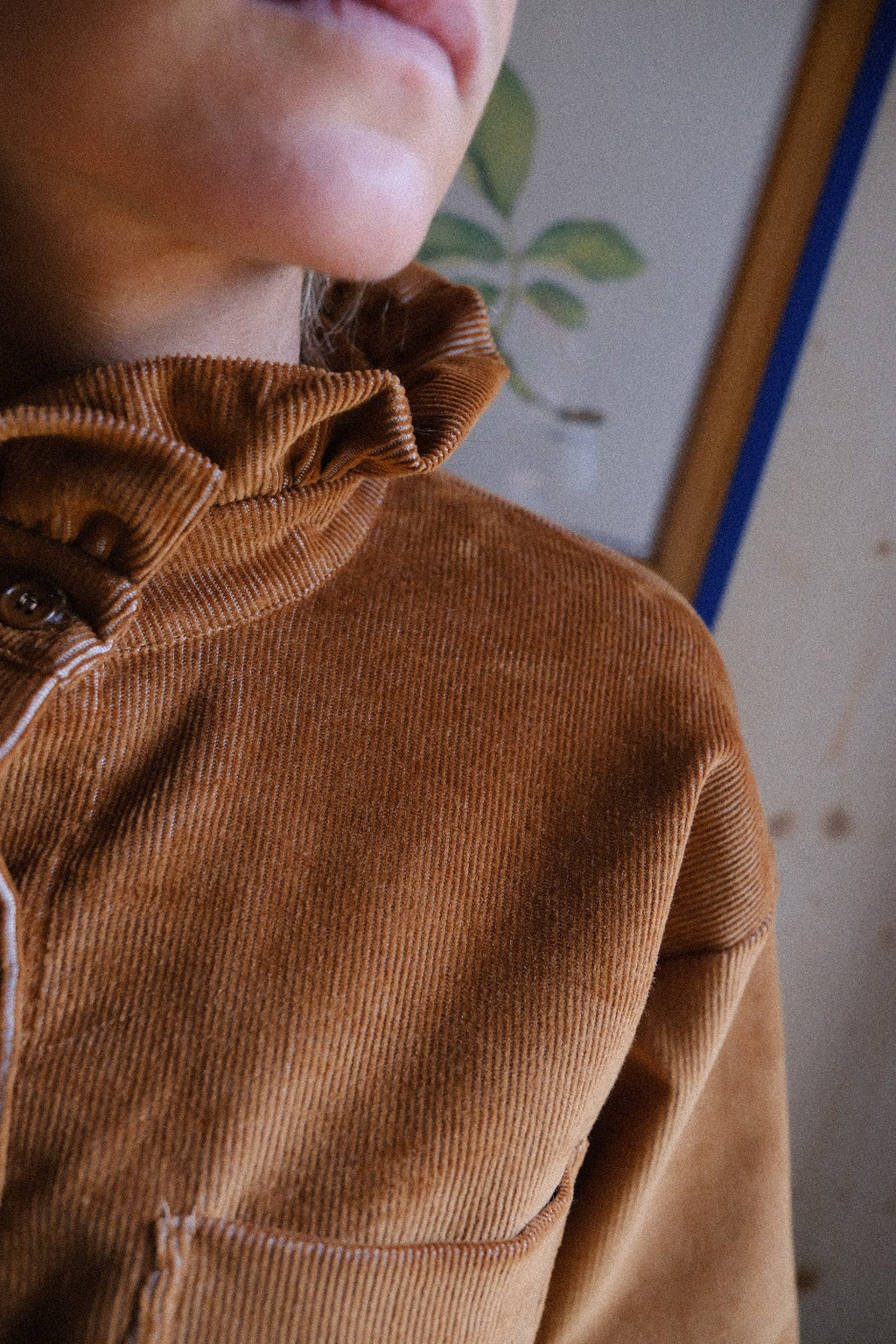 Lou Velvet Camel Overshirt