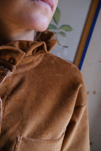 Lou Velvet Camel Overshirt