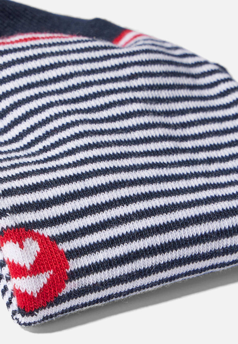 Lot De 2 Paires De Chaussettes Basses Bleu Marine - Jo Duo Marine Mariniere Bleu