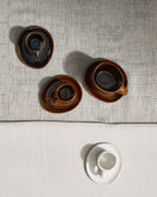 Out Of Lines - Lot De 2 Tasses À Expresso - Grès - Ocre