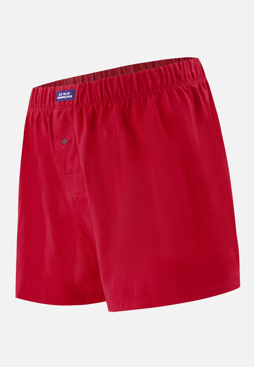 Caleçon Rouge En Jersey De Coton - Fredo Rouge