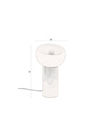 Zahra M - Table Lamp - Ceramic - Red