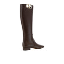 Bottes - Valentino Garavani Leather Logo  - Brown
