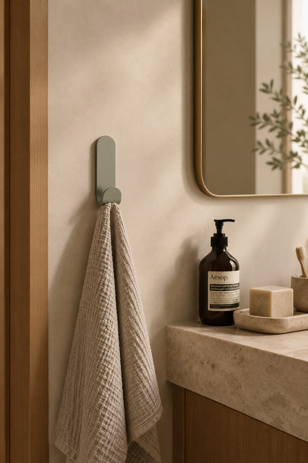 Le Malin - Wall Hook - Steel - Olive Grey