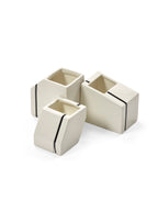 Accessories Silos - Assortiment De 3 Vases Mini - Porcelaine - Blanc