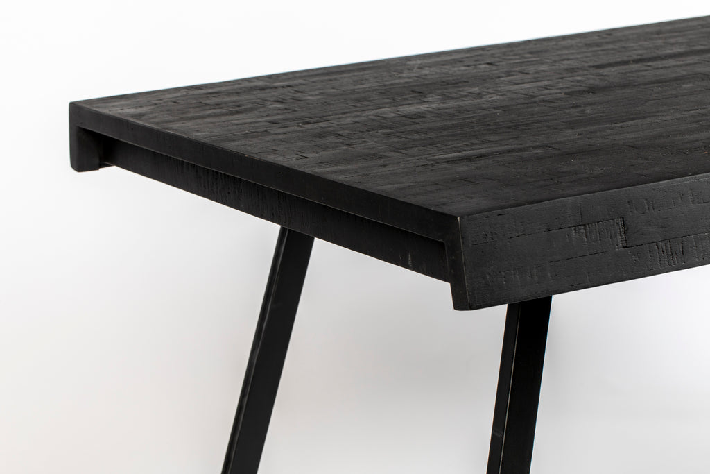Suri - Table De Salle À Manger - Bois - Noir