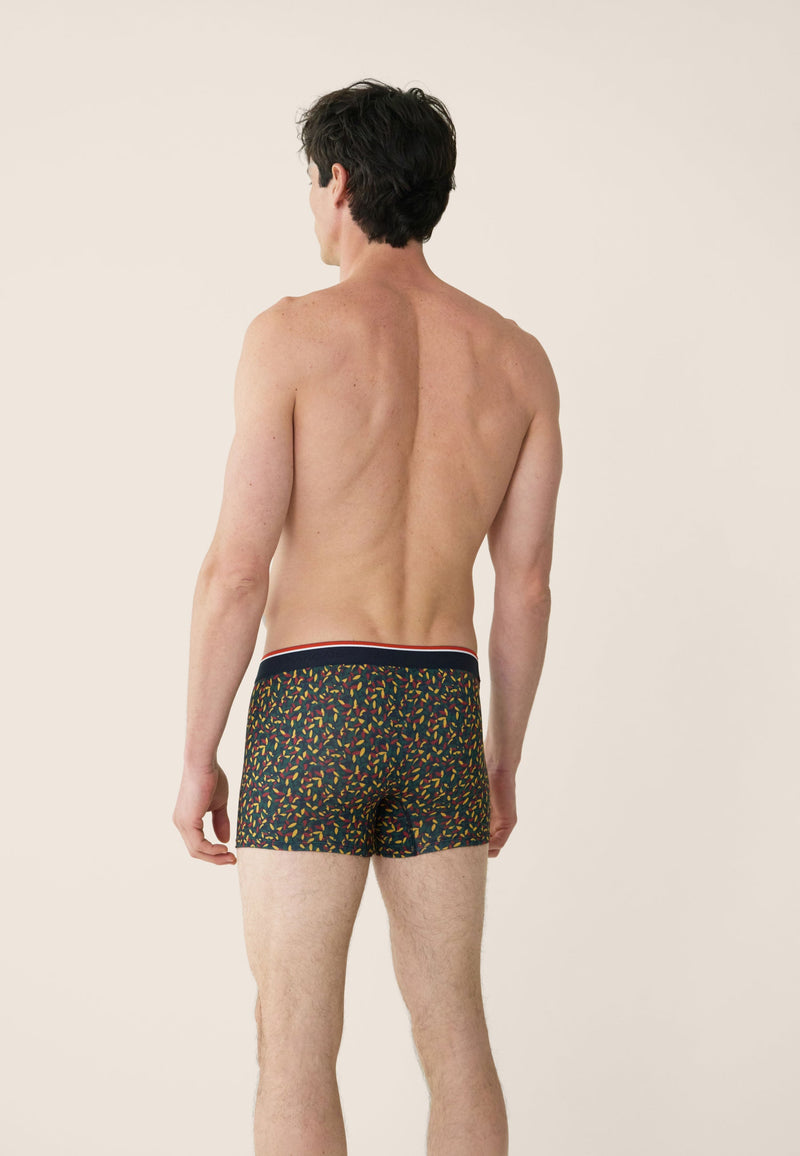 Boxer Vert Sapin Imprimé Gavotte - Marius Gavotte Vert Sapin