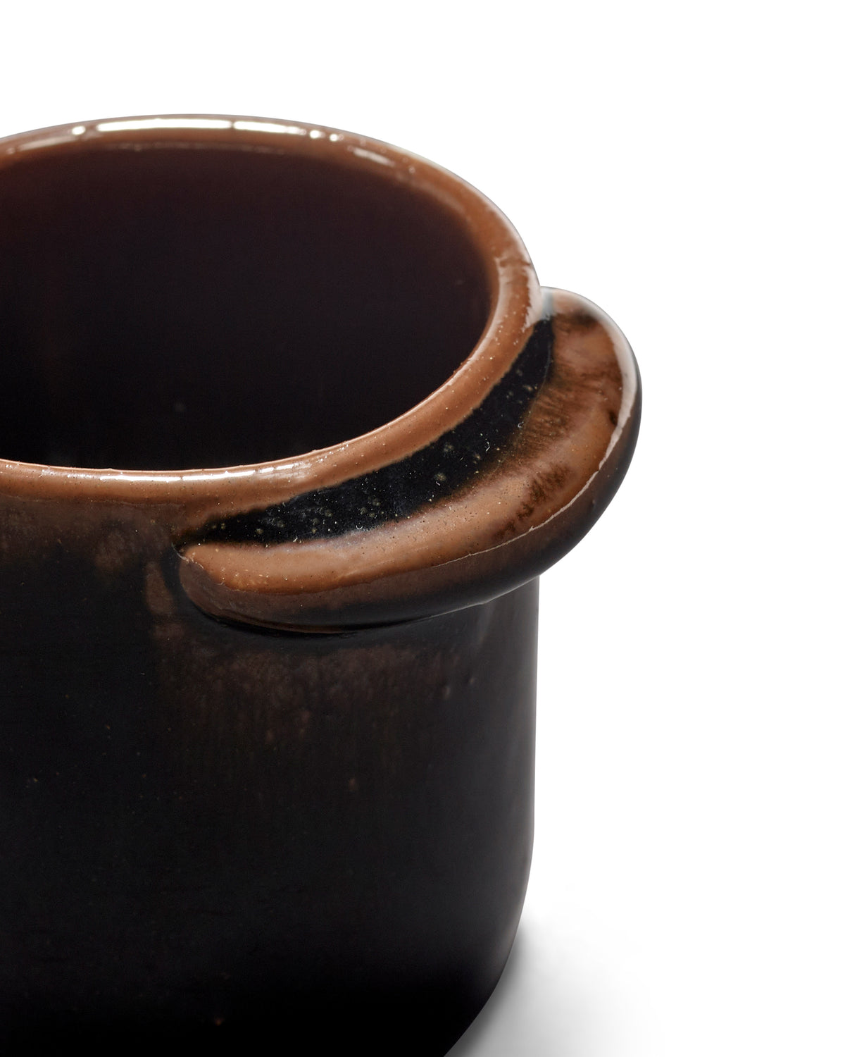 Out Of Lines - Lot De 2 Tasses À Ristretto Sans Anse - Grès - Noir Brun