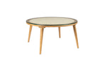 Haru Ronde - Coffee Table - Glass - Beige