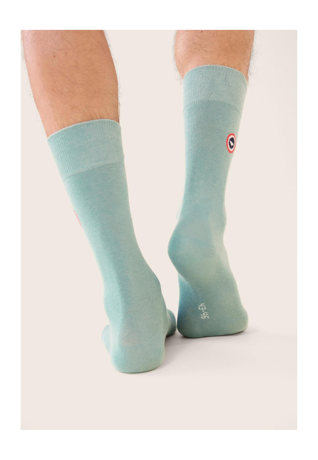Chaussettes Mi-Hautes Unies Robuste - Vert Azur