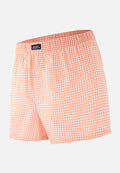 Caleçon Jacques Vichy En Coton - Orange Corail