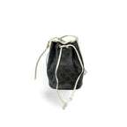 Sac À Main Celine Triomphe Drawstring Bucket Toile - Marron