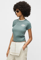 T-Shirt Ringer Léger Plainville - Stormy Sea