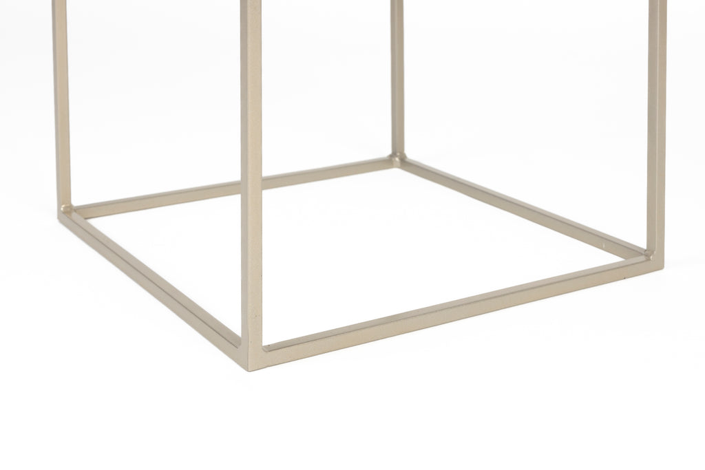 Stray - Side Table - Solid Marble - Gray Marble
