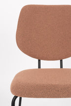 Zelo - Dining Room Chair - Metal - Pink