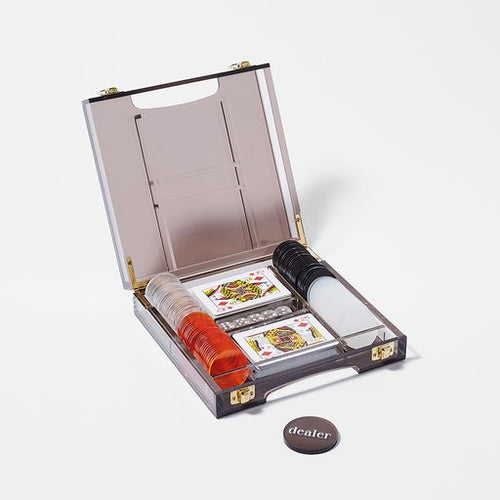 Malette De Poker De Luxe - Marron