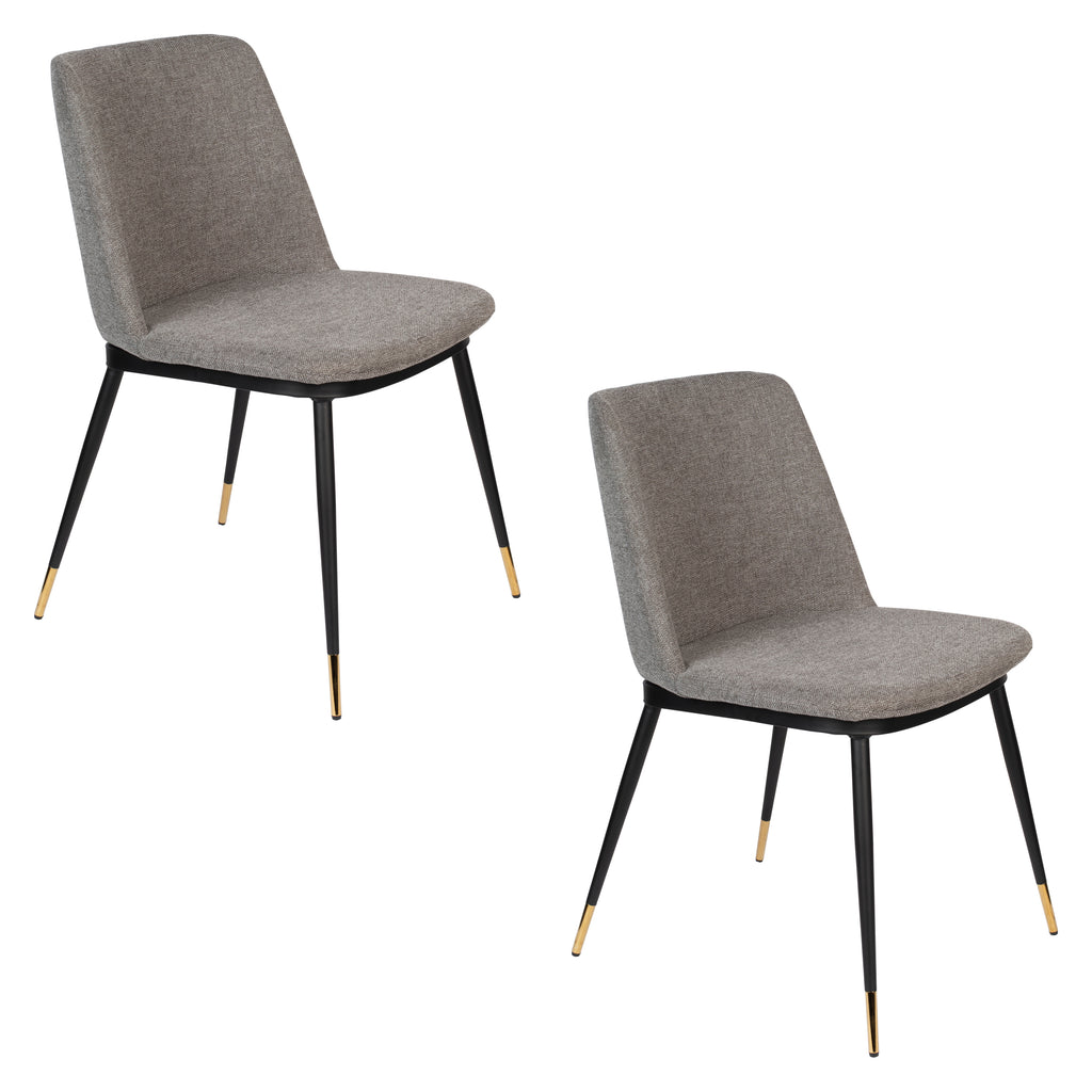 Lionel - Dining Room Chair - Fabric - Light Gray
