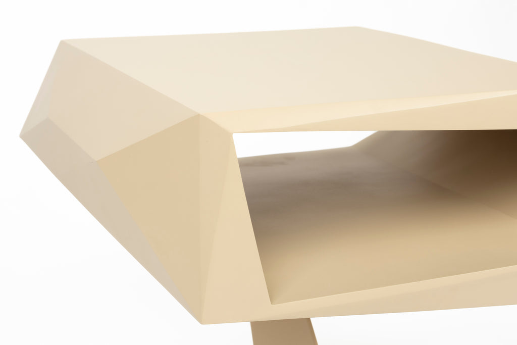 North - Side Table - Resin - Beige