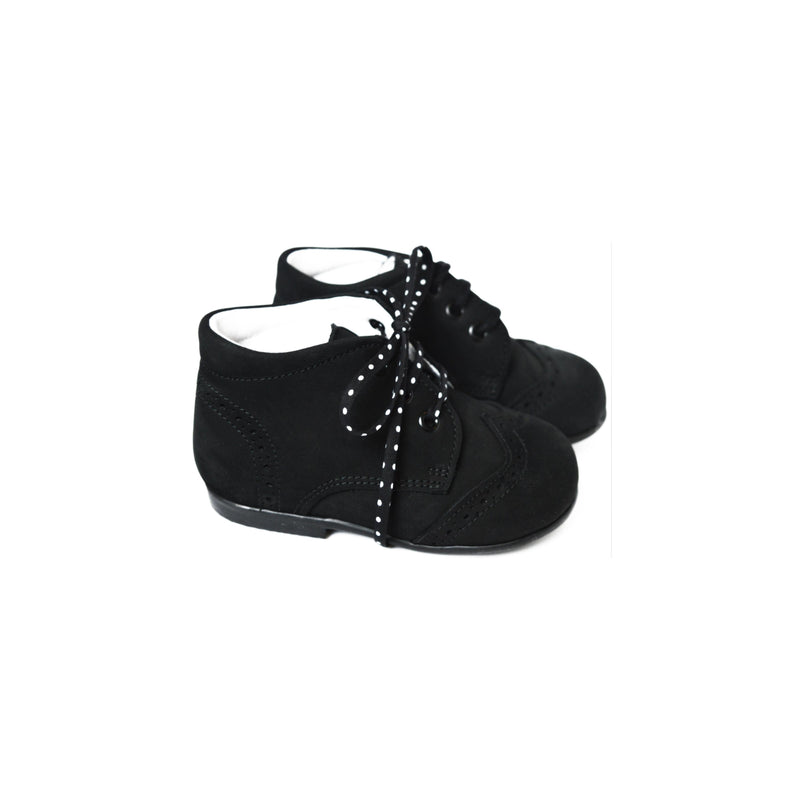 Chaussures Bottillons Souples Azylis Bout Golf - Nubuck Noir - Mixte