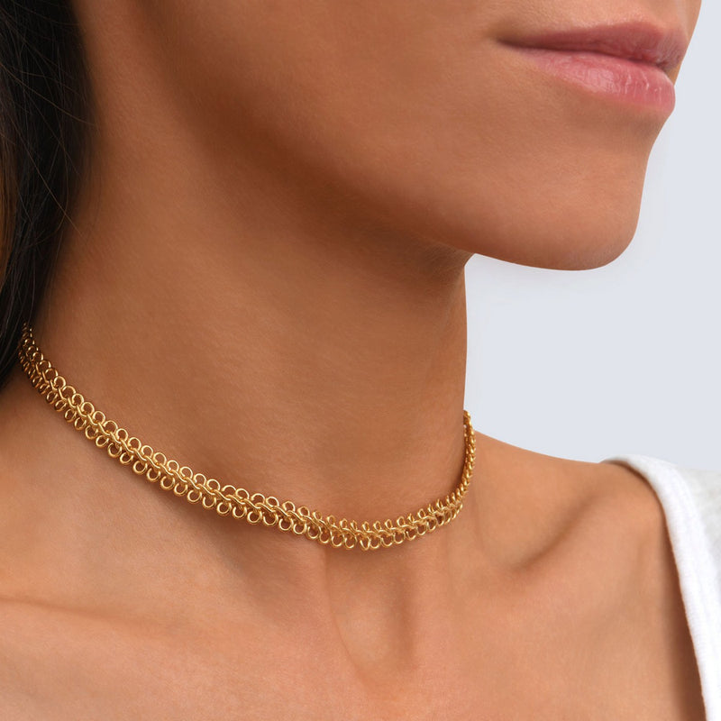 Choker 90 Doré