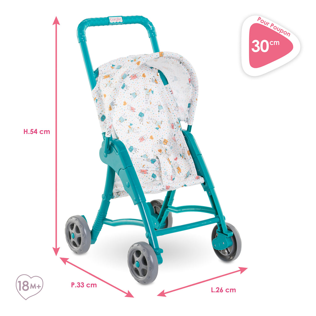 Cochecito Ositos Para Muñeco 30 Cm
