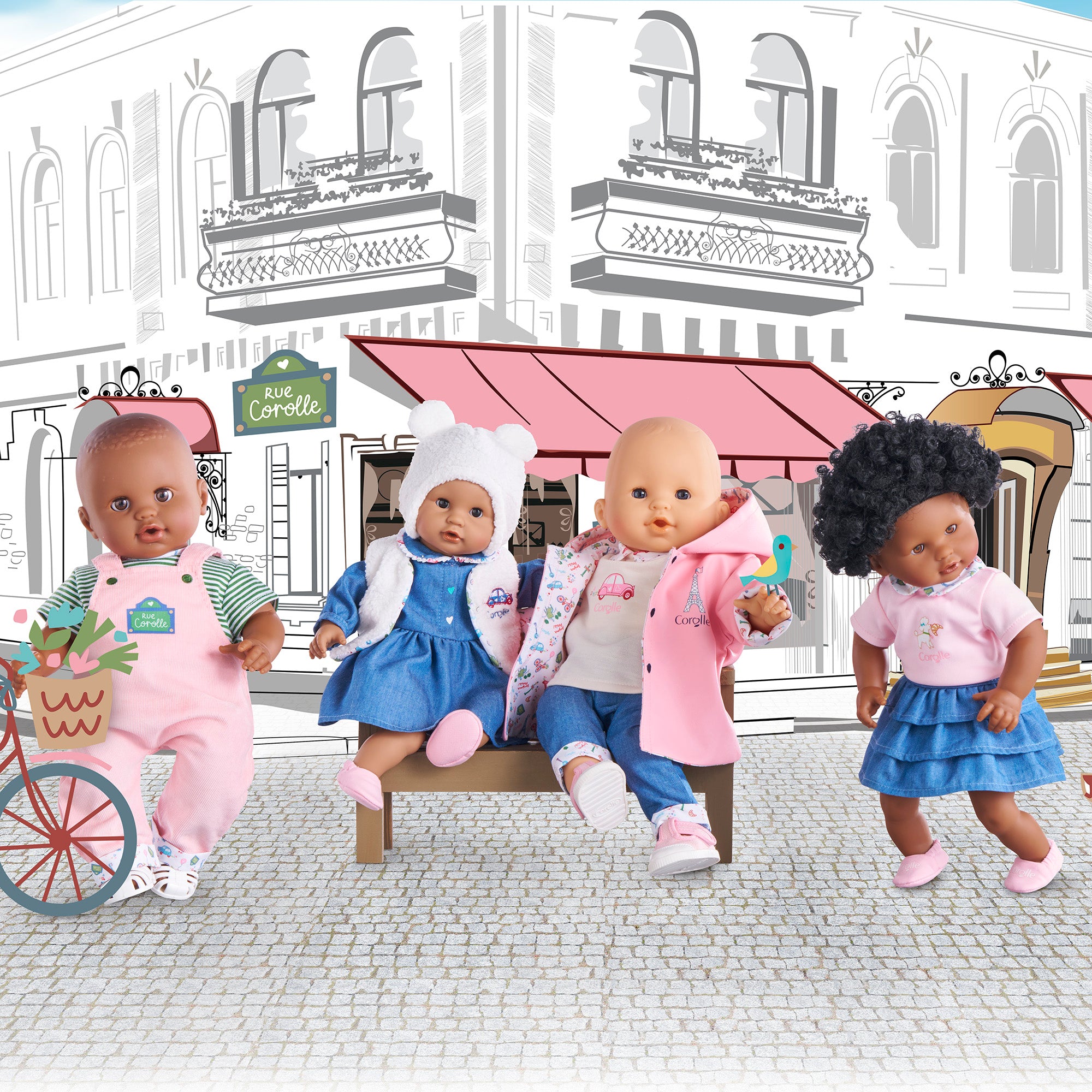 Week-End À Paris Dress For 30 Cm Baby Doll
