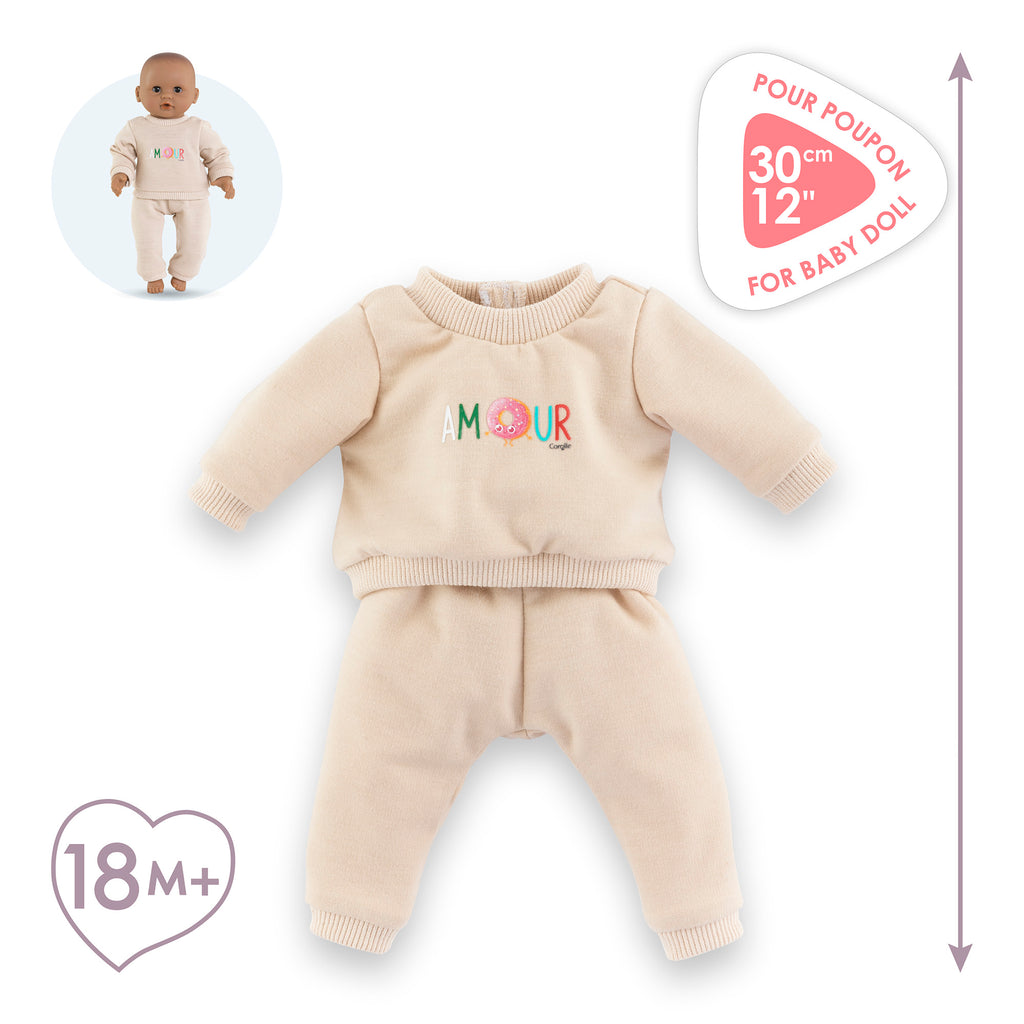 Jogging Beige Para Bebé 30 Cm
