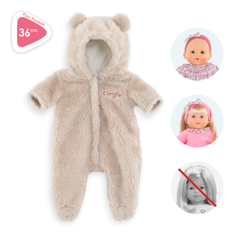 Combinaison Pilote Ourson Poupon 36 Cm