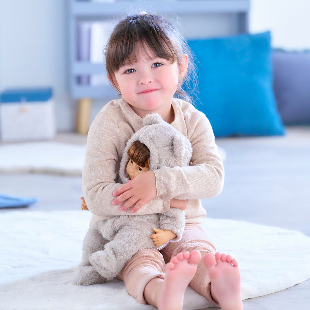 Traje Piloto Osito Bebé 36 Cm