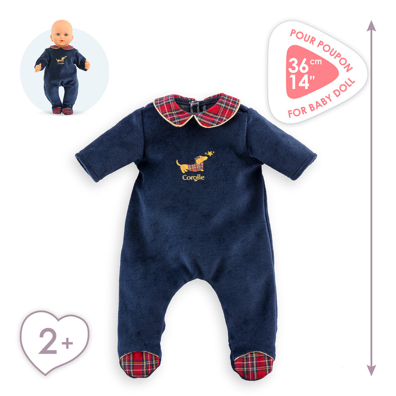 Pyjama Corolle En Fêtes Pour Poupon 36 Cm
