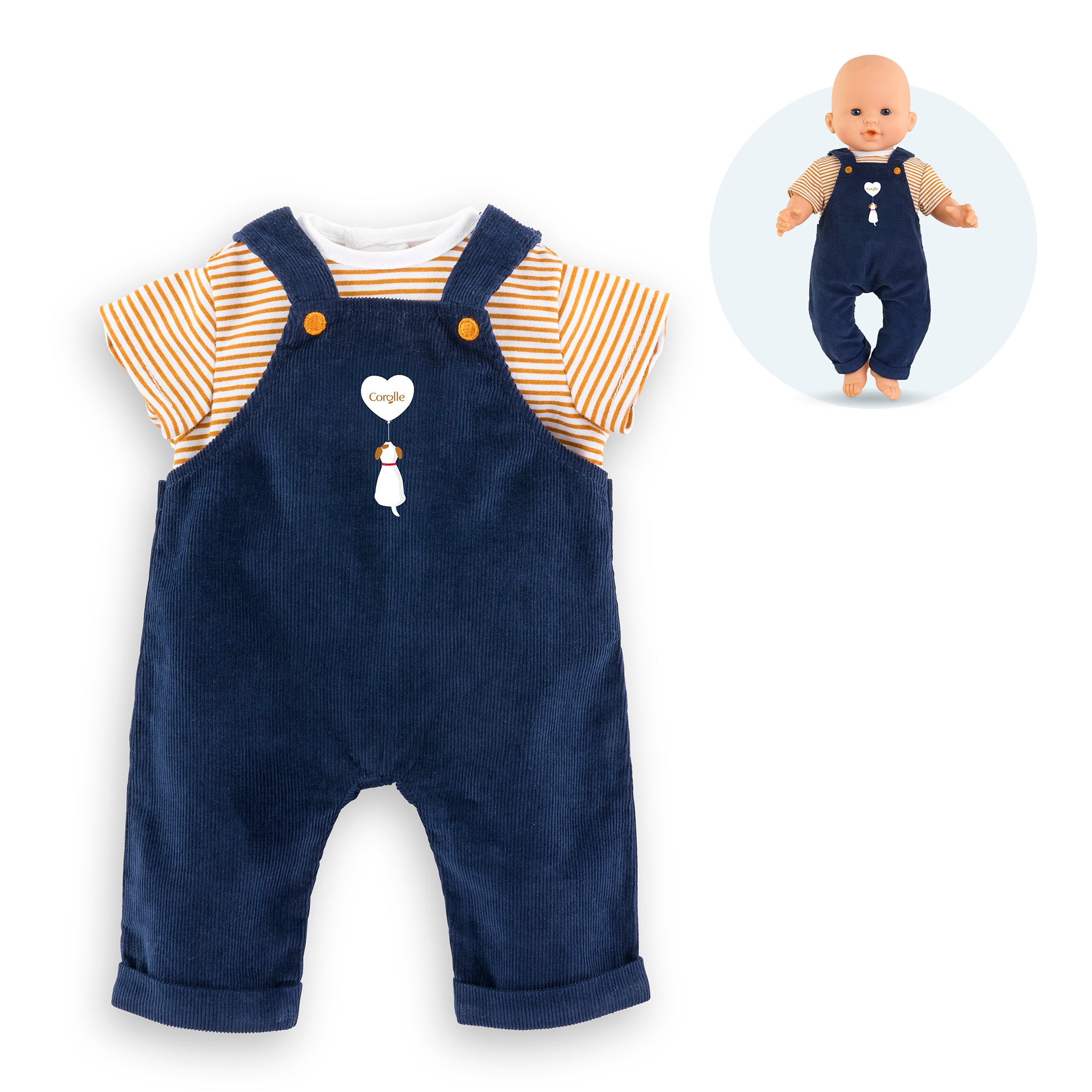 Camiseta Y Peto Marino Para Bebé 36 Cm