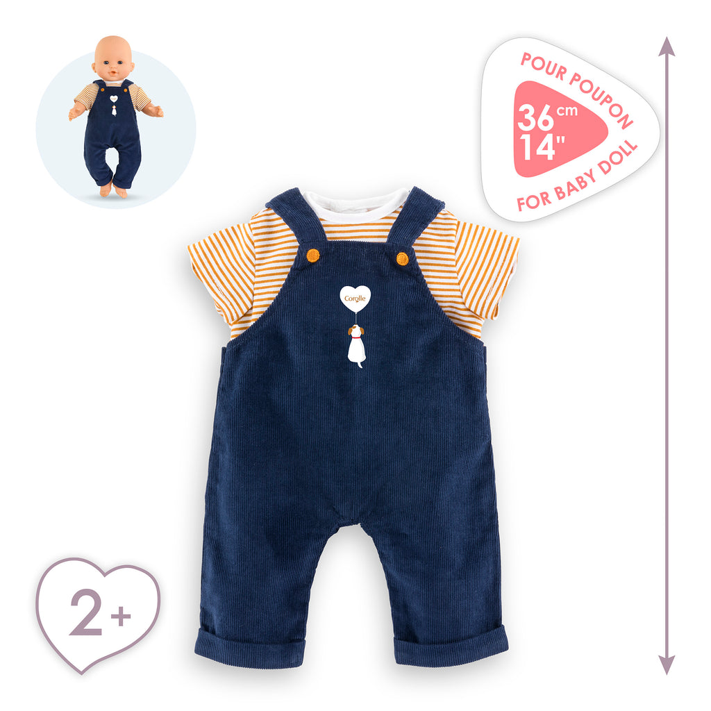 Camiseta Y Peto Marino Para Bebé 36 Cm