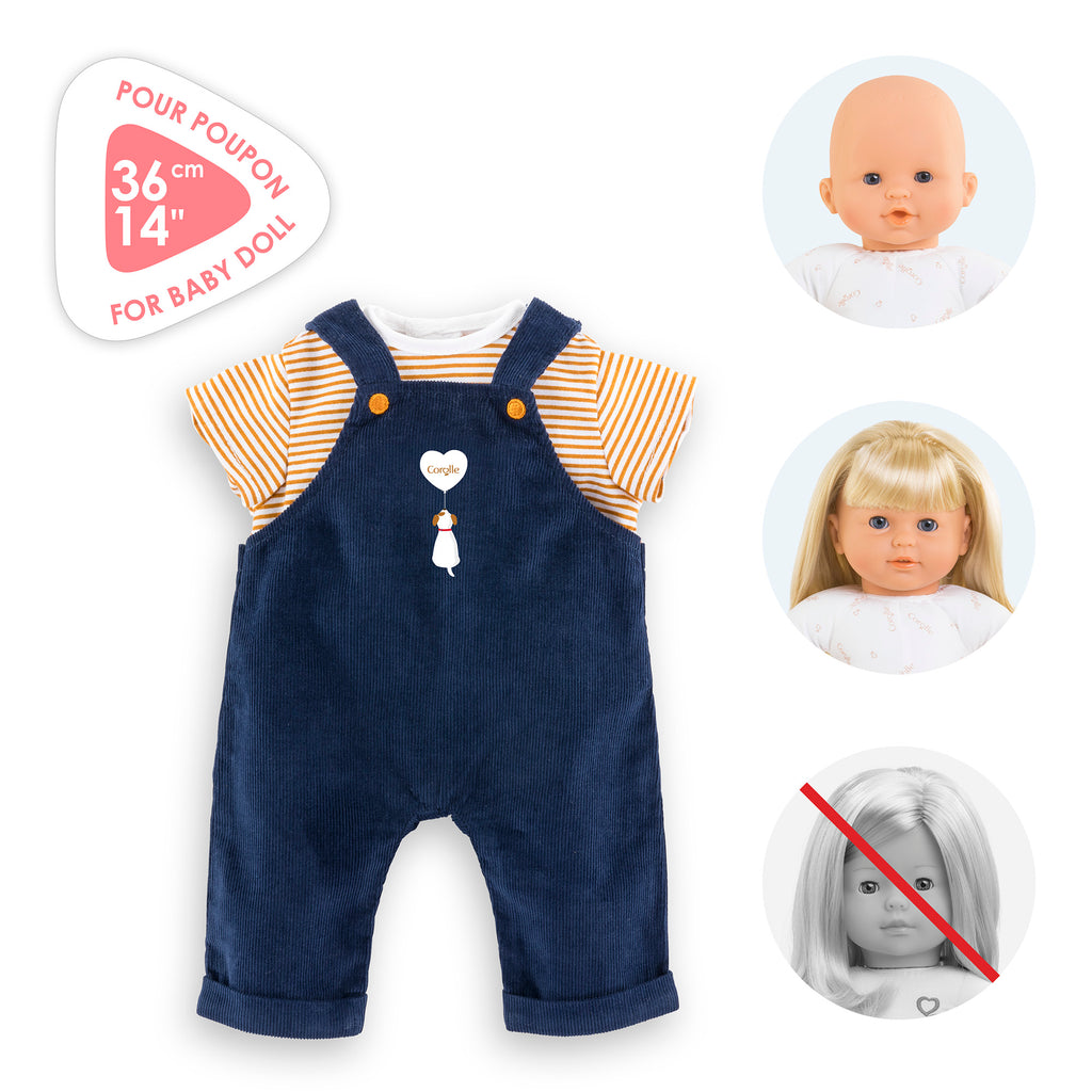Camiseta Y Peto Marino Para Bebé 36 Cm