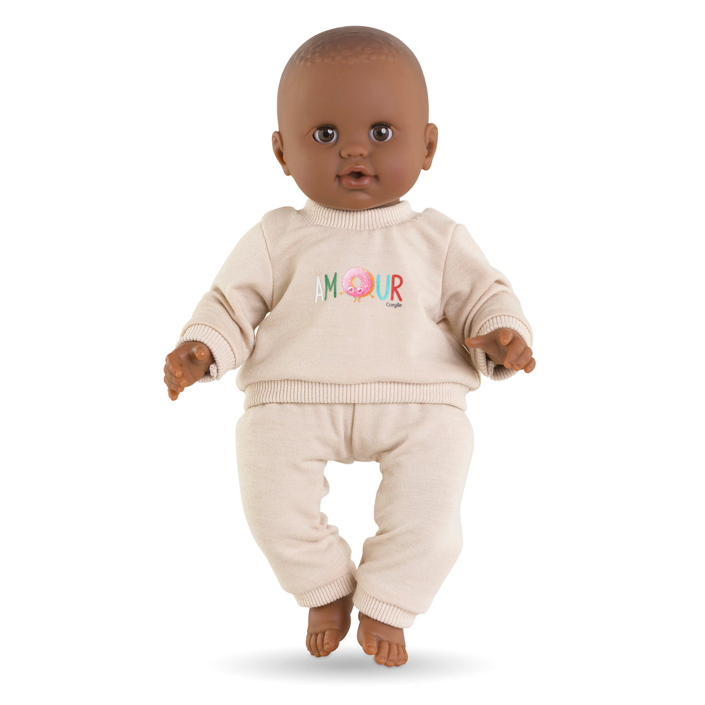 Chándal beige para muñeco de 36 cm