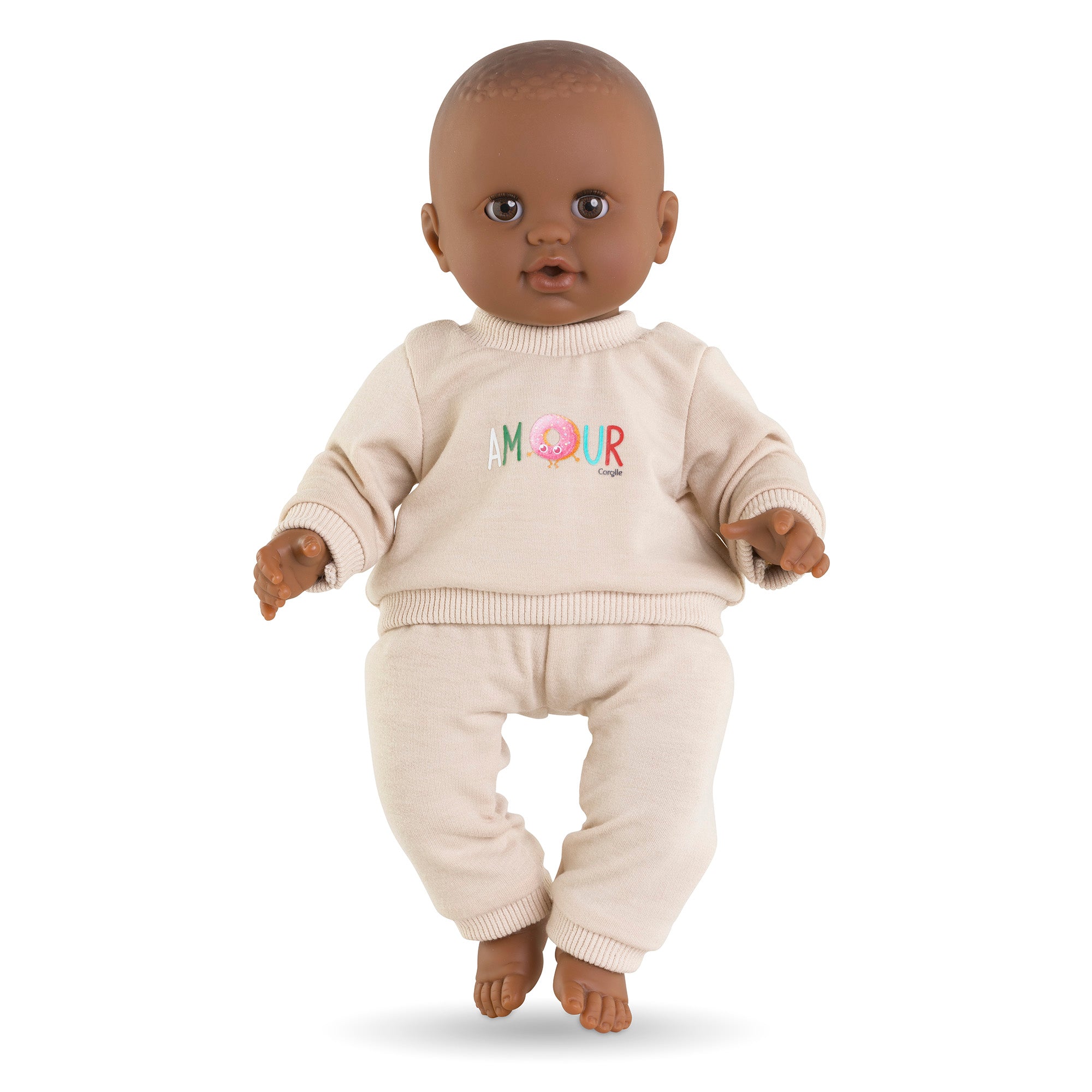 Chándal beige para muñeco de 36 cm