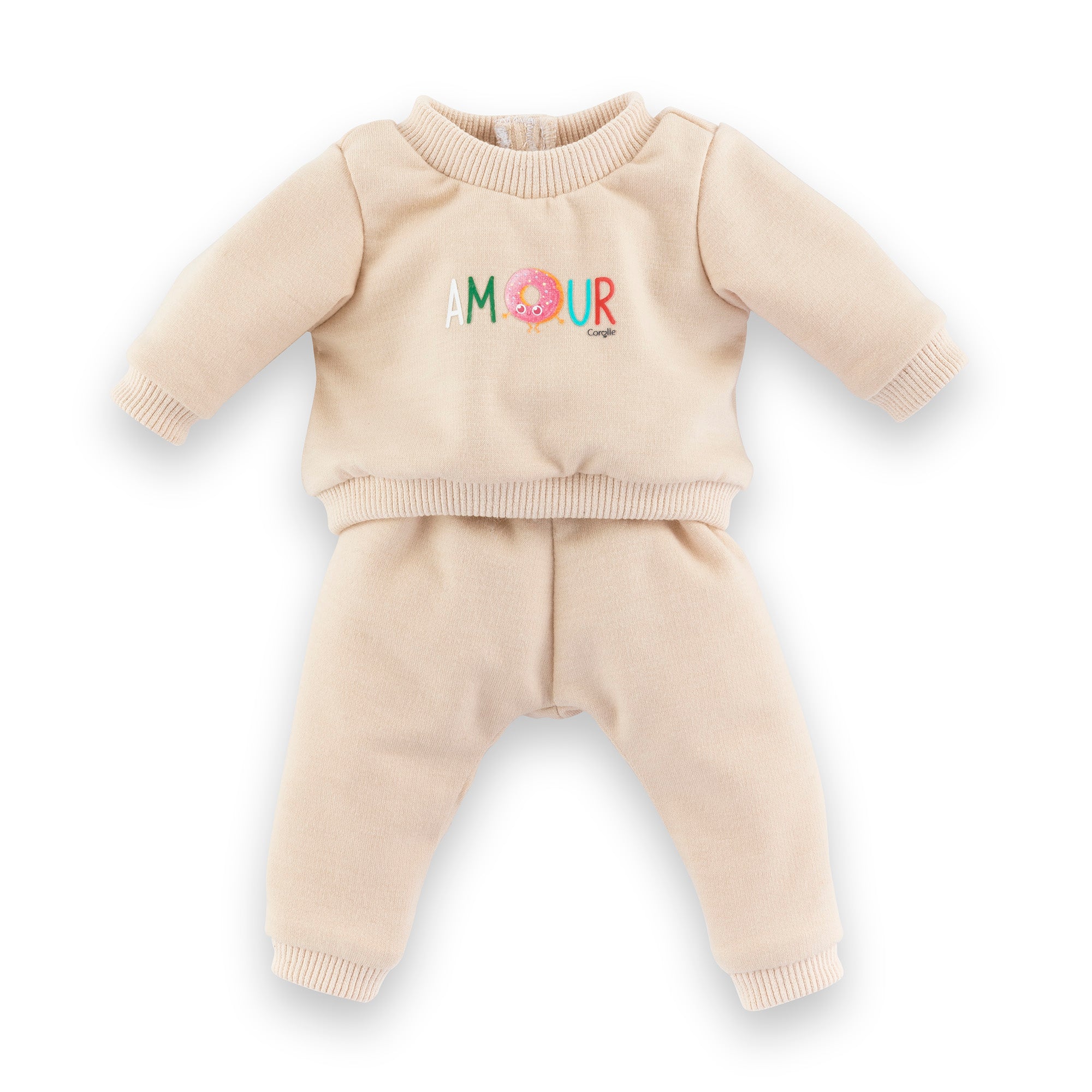 Chándal beige para muñeco de 36 cm