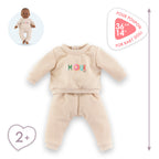 Chándal beige para muñeco de 36 cm