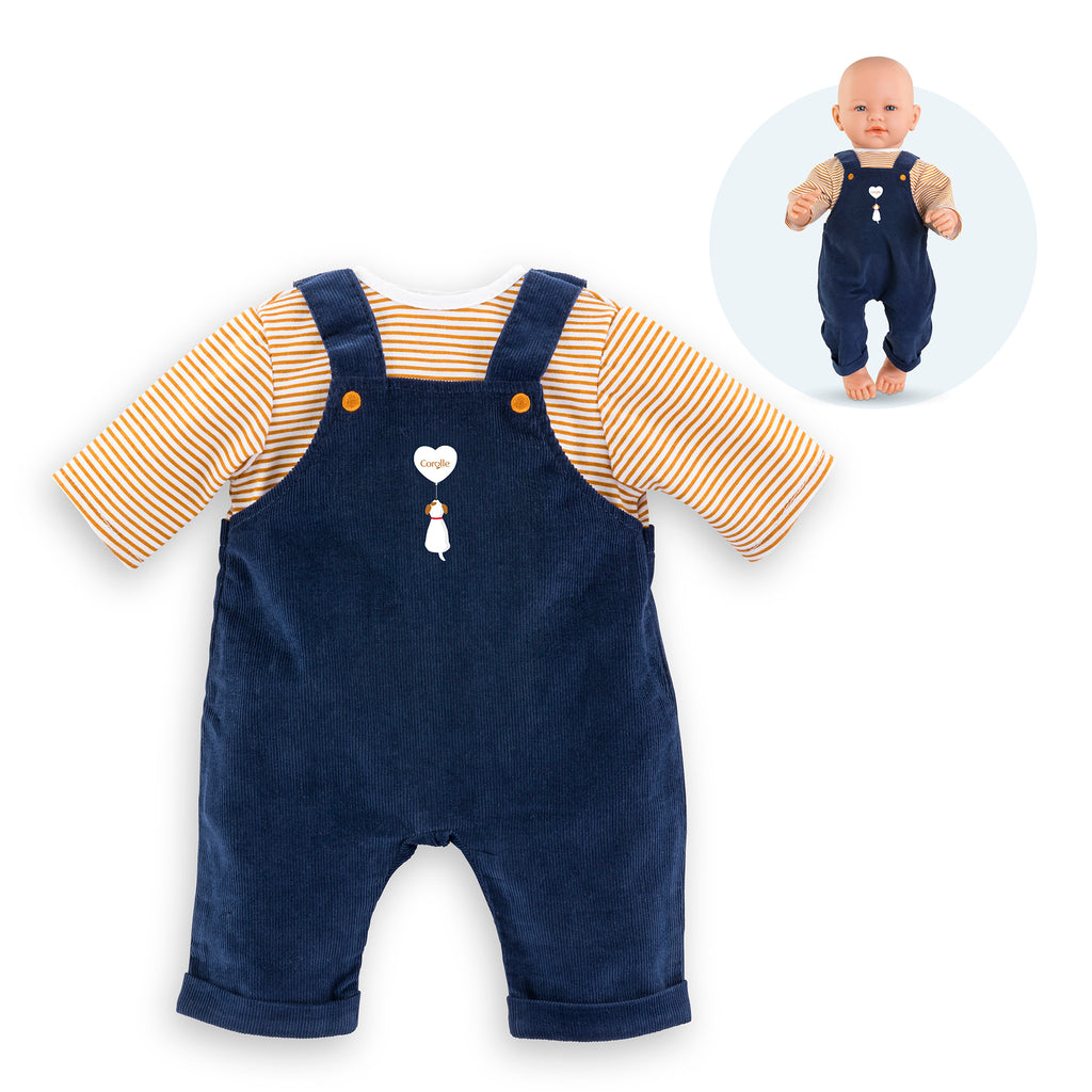 Camiseta Y Peto Marino Para Bebé De 42 Cm