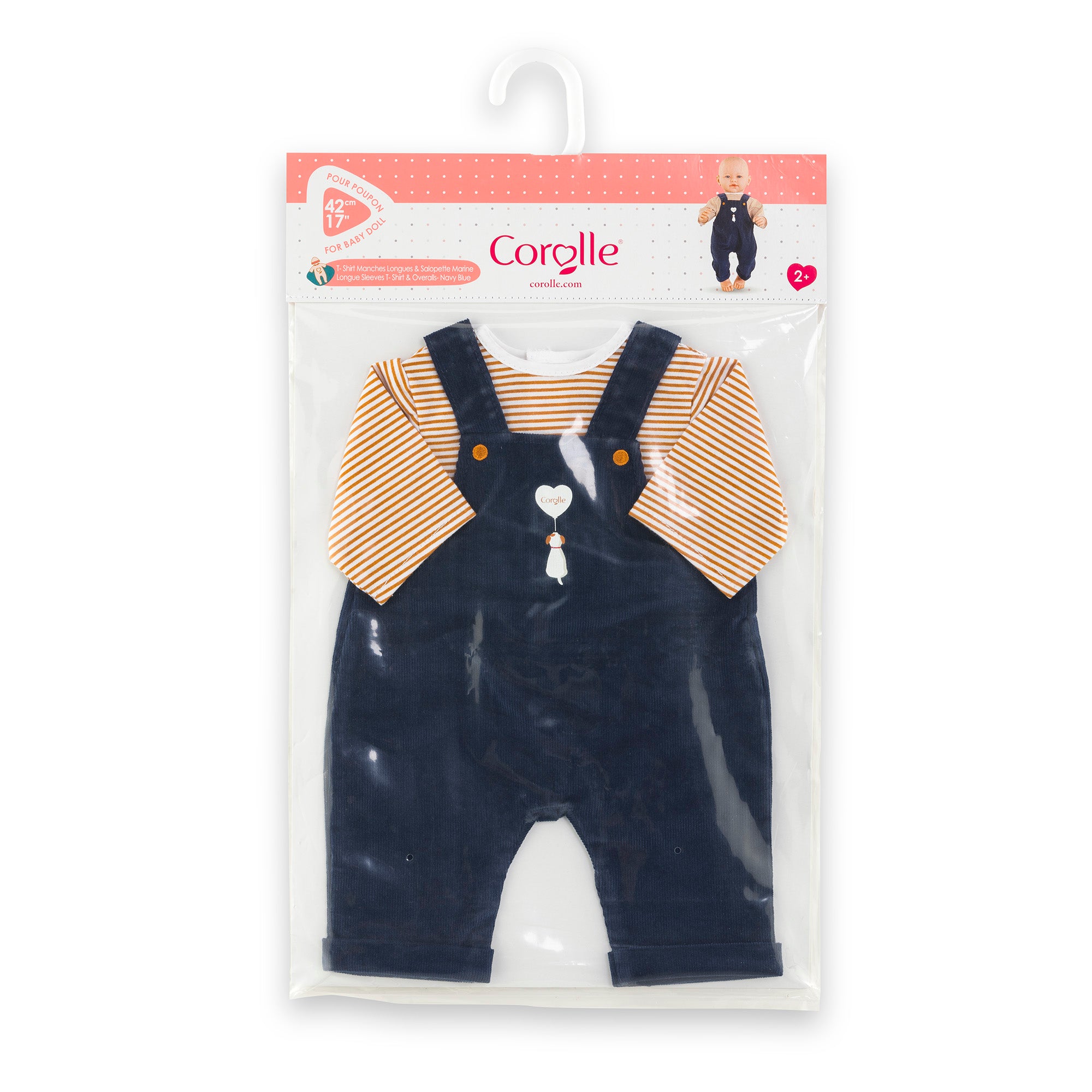 Camiseta Y Peto Marino Para Bebé De 42 Cm