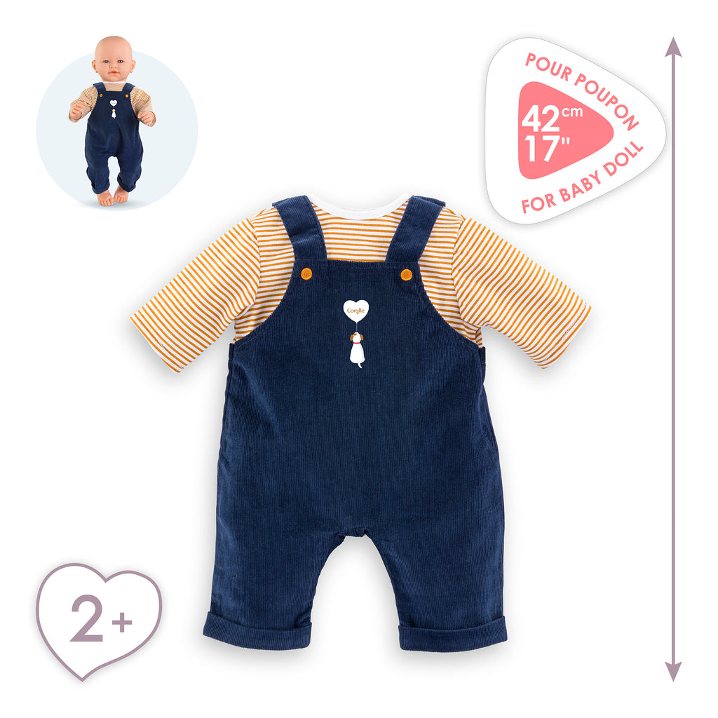 Camiseta Y Peto Marino Para Bebé De 42 Cm