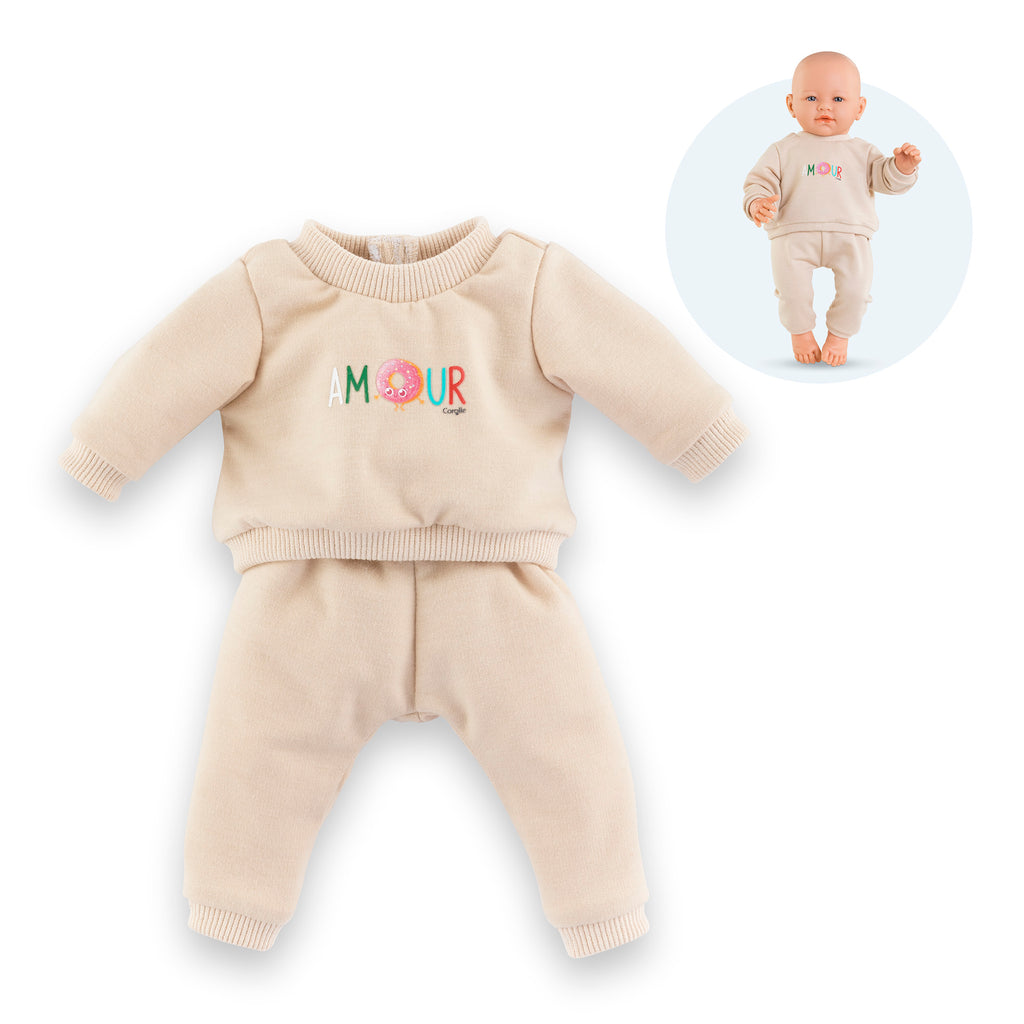Jogging Beige Para Muñeco 42 Cm