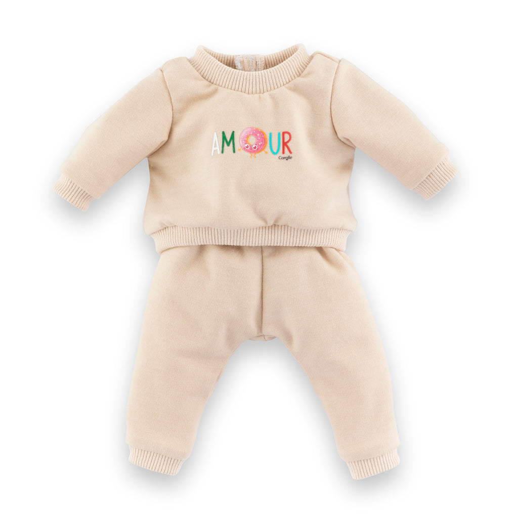 Jogging Beige Para Muñeco 42 Cm