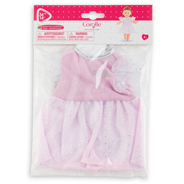 Vestido Rosa con Lentejuelas para Muñeca Ma Corolle